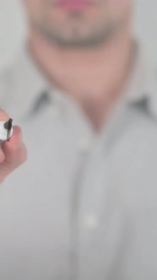 Buy Now, Writing on Screen with Hand, Vertical Video