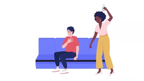 First Aid Heart Attack Animated Illustration