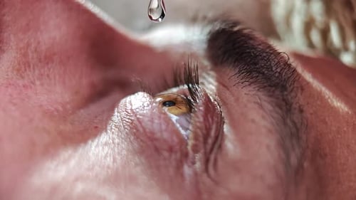 Eye Drops for Eye Care Close Up