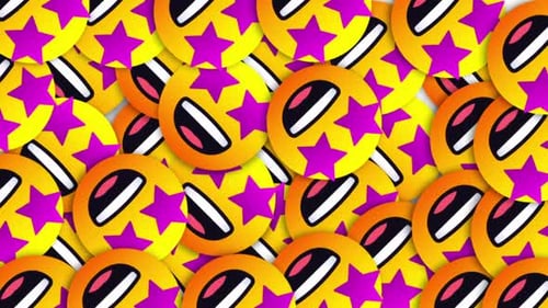 Star Struck Emoji Animation Loop