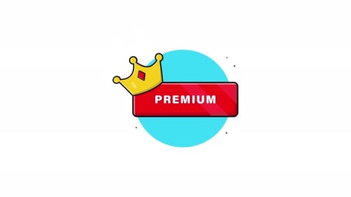 Modern Animated Premium Crown Button