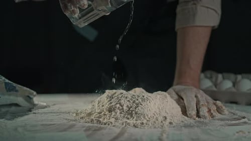 Baker Cooking Bread