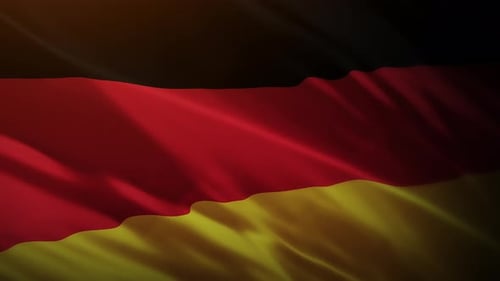 Bandeira da Alemanha acenando - 4K