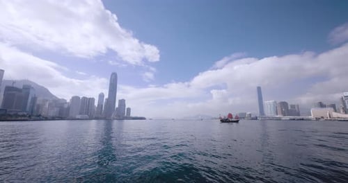 The Symbol Of Hong Kong Is A Boat With Red Sails