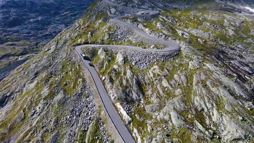 Journeying Through the Majestic Mountain Road 4k