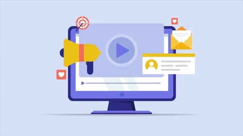 Digital Advertising Agency Website Promo with Video Focus