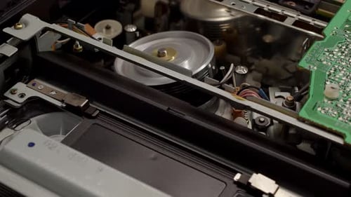 VHS Video Cassette Recorder Pull Out From VCR Player