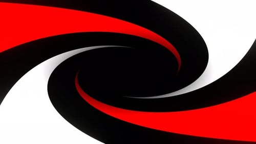 Red And White Neons Move On Spiral Background Vj Loop In 4K