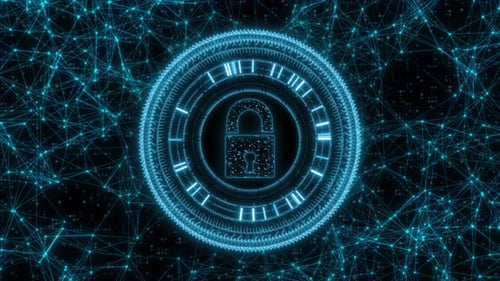 Computer Data Technology Cyber Security Background, Futuristic Internet Technology Cyber Security