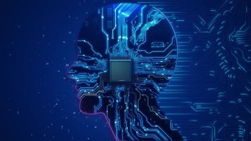 Artificial Intelligence AI Machine Learning Modern Computer Technologies Concepts Business