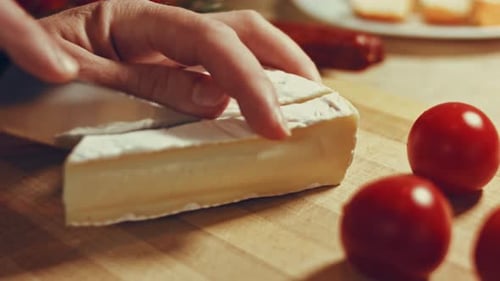Steam Transformation Effect of We Cut Brie Cheese