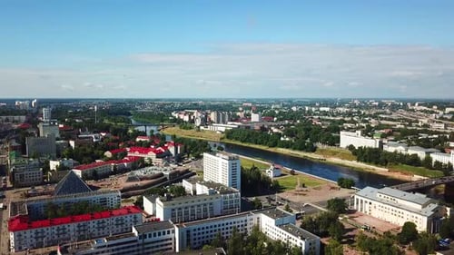 Panorama Of The City Of Vitebsk From A Bird's Eye View 003