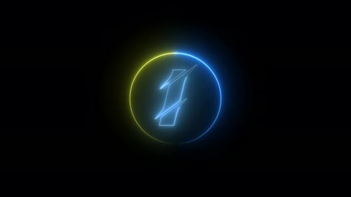 Colorful Neon Energy Logo Reveal Animation