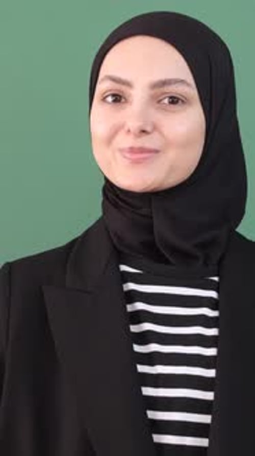 Zulassungsschild für muslimische Frauen