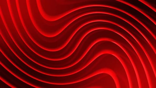 Dynamic Red Wavy Lines Abstract Background Animation