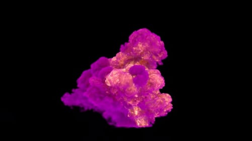 Vibrant Pink and Orange Smoke Explosion Element
