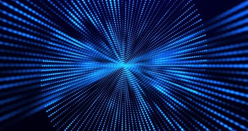 Technological spiral. Abstract background. Seamless loop. Video in high quality 4k