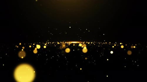 Gold Particles Background Loop