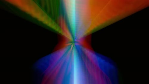 Colorful Abstraction Creating a Vibrant Visual Experience on Black Background