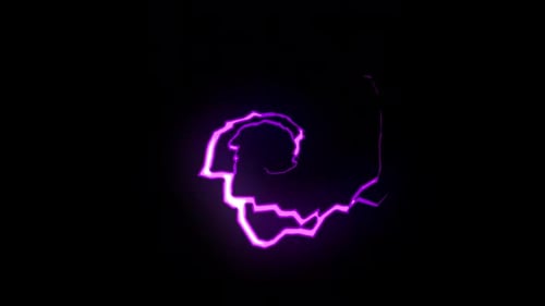 Neon Electric Line Transition Reveal