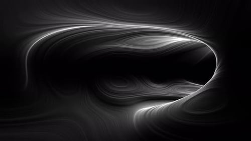 Abstract Seamless Loop Black and White Light Tunnel Background