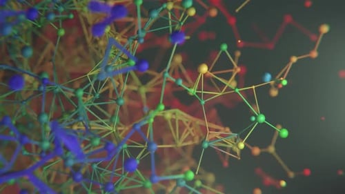 Buntes neuronales Netzwerk Plexus Ver.1