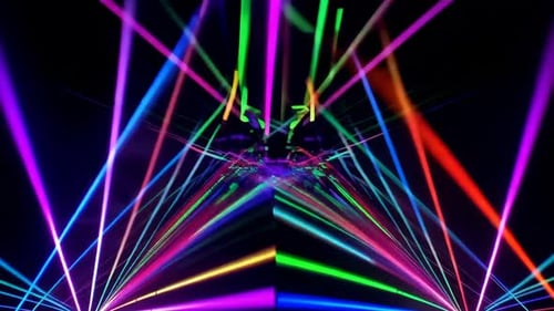 Vibrant Multi Color Laser Light Show Background