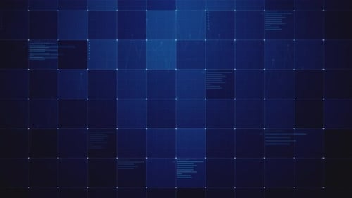 Data Blue Background, Loopable stock video