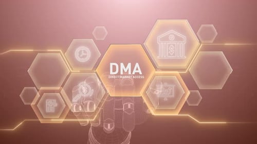 Dma Hand touching,Digital transformation,Science and artificial intelligence,innovation