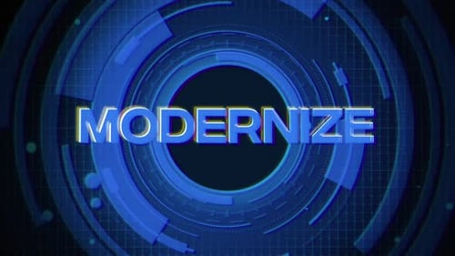 Futuristic Glitch Text Reveal Animation