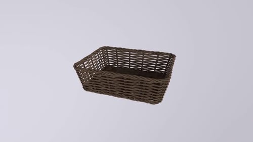 Basket 3d object rotating loop