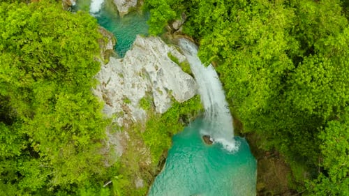 Beautiful Tropical Waterfall Philippines Cebu