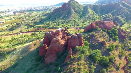 Vue aérienne du Drone de Cappadoce