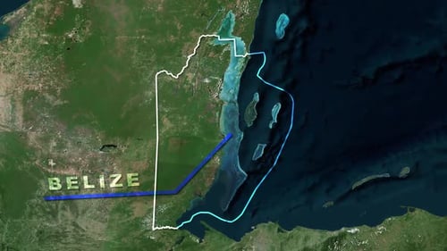 Belize Map Animation
