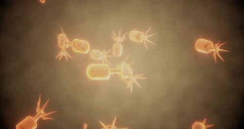 Microscopic View of Vibrant Microorganisms in Their Natural Habitat