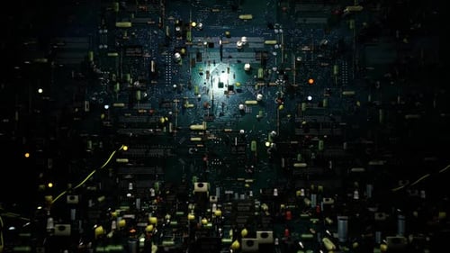 Cyber Security Alert Shows Energetic Disturbance Across Main Circuit Board