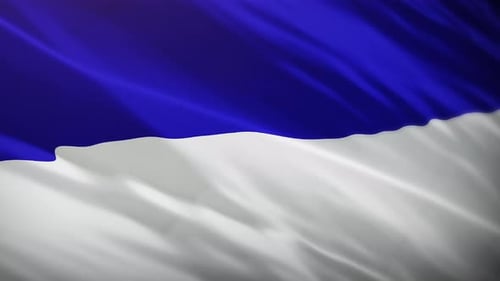 Fluid Waving Blue and White Fabric Background