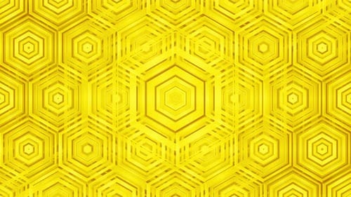 Yellow Hexagonal Background