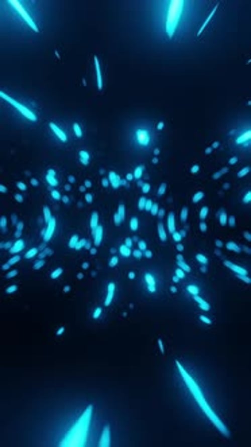 Futuristic Blue Light Trails Speed Motion Background