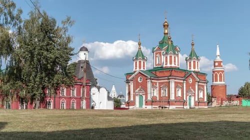 Vue du monastère de l'Assomption Brusensky du Kremlin de Kolomna.