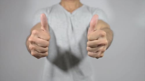 Thumbs Up with Both Hands