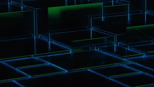 Abstract Glow Shapes Loop