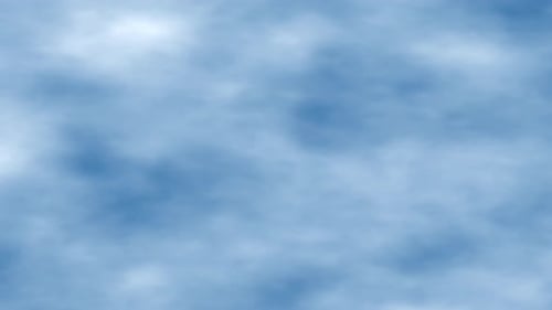 Simulation of light blue clouds moving in the sky