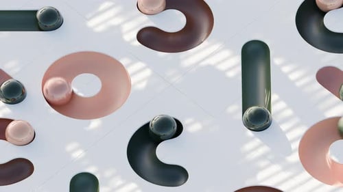 Geometric Path Colorful Balls 3d Loop