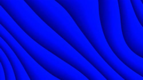 Abstract Blue Wavy Lines Looping Background Animation