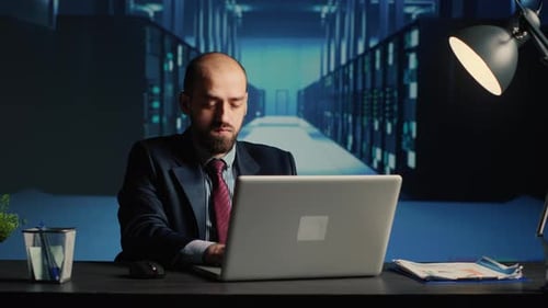 System Administrator Working in Data Center Render Farm