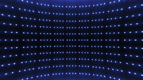 Futuristic Neon Blue Lights Grid Background