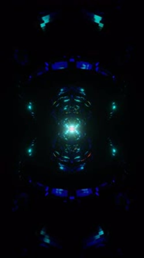 Vertical Video of Hypnotic Geometric Patterns with Pulsing Abstract Strobe Lights