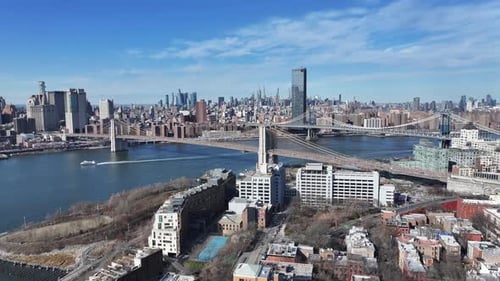 Downtown New York At Manhattan In New York United States.