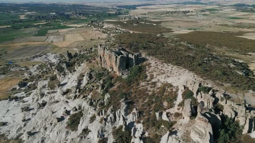 Afyon Turkey JUN 2024 ; Phrygian valley landscape view